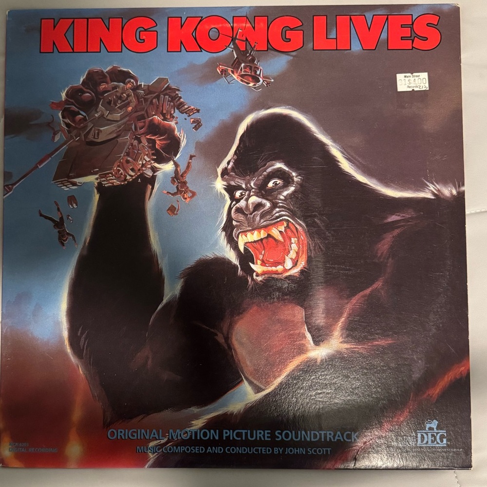 King Kong Lives Soundtrack Vinyl 1985